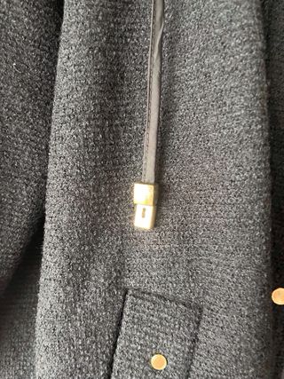 Chaquetón Zara Negro con Capucha