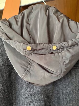 Chaquetón Zara Negro con Capucha