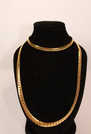 Conjunto Cadena y Pulsera Acero Inoxidable