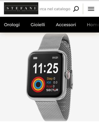 Smartwatch Sector Smart nero/argento