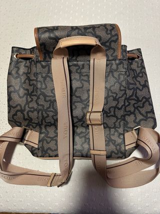 Mochila Tous Kaos Original Marrón/Negra