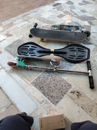 Pack: Skate, Hoverboard y Patinete infantil 2.