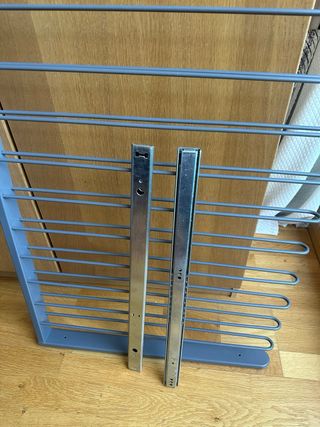 Perchero Armario Metálico Gris