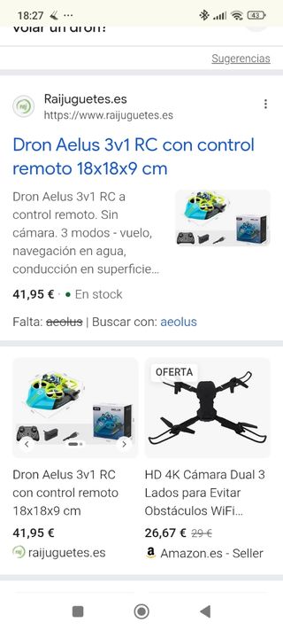 Dron GURC Aelus 3 en 1 Marino/Tierra/Aire