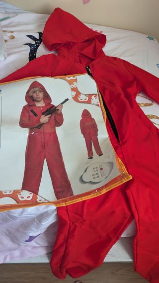 Disfraz mono rojo niño Halloween