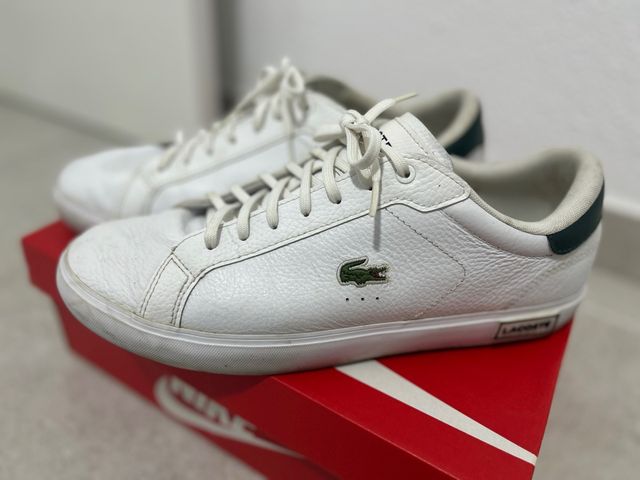 Zapatillas Lacoste Blancas y Verdes