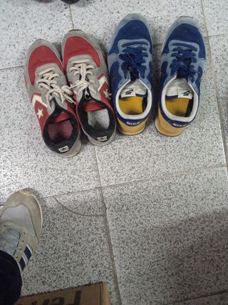 Lote de zapatillas Converse y Nike