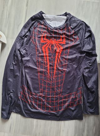 Camiseta Spiderman Negra y Roja