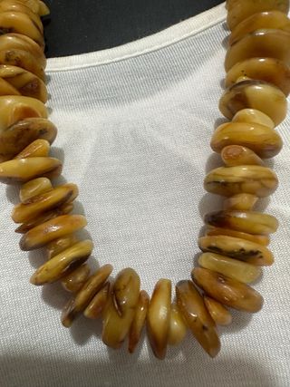 Collar Ámbar Báltico Amarillo 122g
