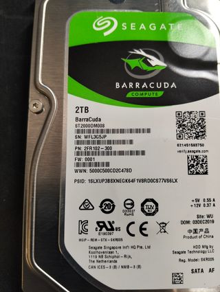 Disco Seagate Barracuda 2 TB 7200 RPM