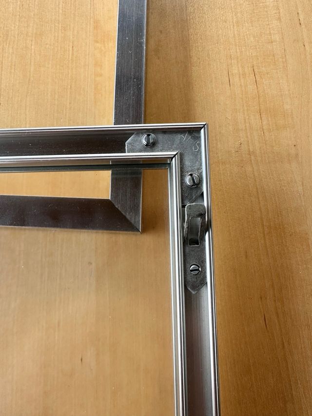 Marco para lámina acero inoxidable