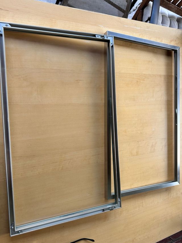 Marco para lámina acero inoxidable