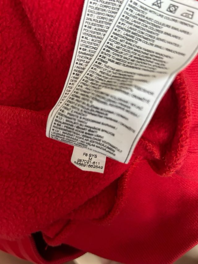 Sudadera Nike Roja con Capucha y Cremallera