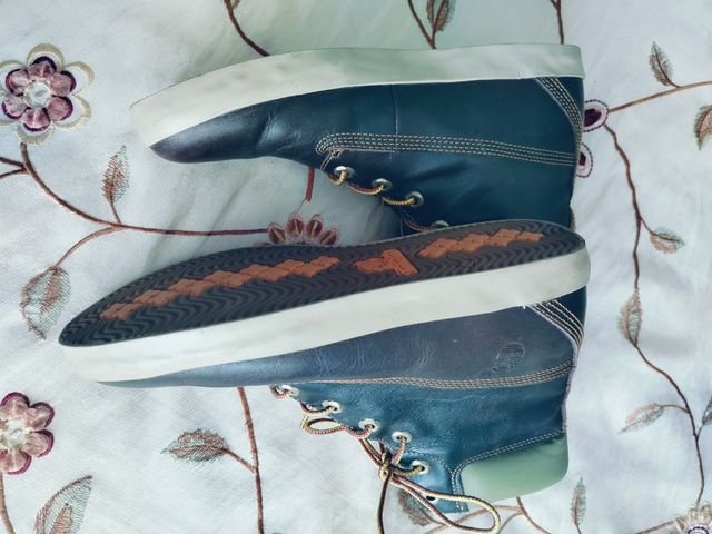 Botas Timberland Mujer marrón y filo verdes