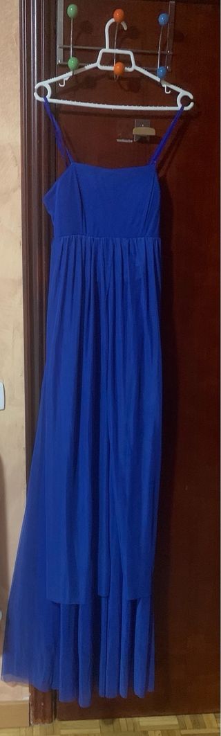 Vestido fiesta largo azul