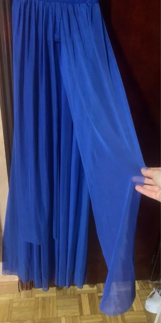 Vestido fiesta largo azul