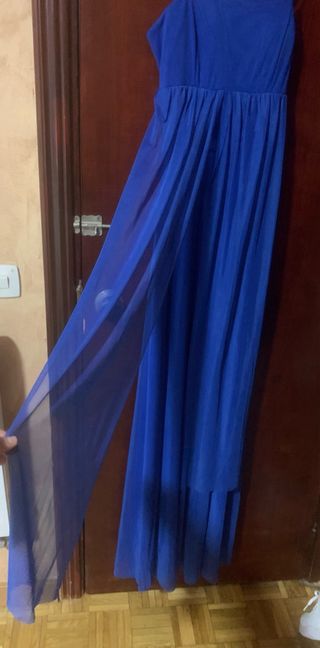 Vestido fiesta largo azul