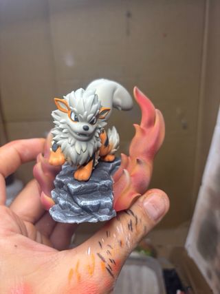 Diorama Arcanine Resina 3D Pokemon