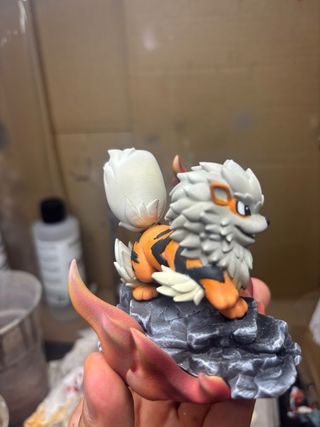 Diorama Arcanine Resina 3D Pokemon