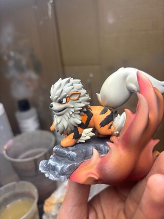 Diorama Arcanine Resina 3D Pokemon