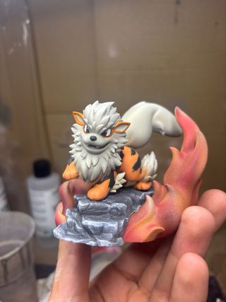 Diorama Arcanine Resina 3D Pokemon