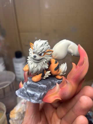 Diorama Arcanine Resina 3D Pokemon