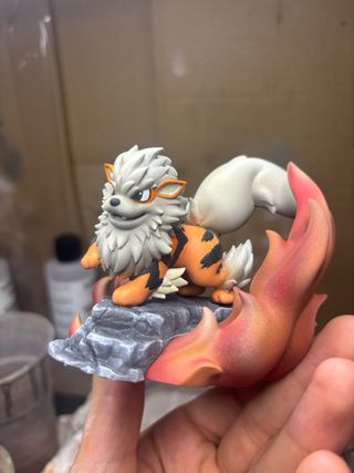Diorama Arcanine Resina 3D Pokemon