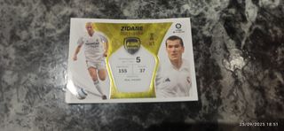 Cromo fútbol Zidane Real Madrid 2001-2006