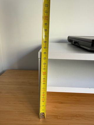 Soporte elevador para portátil blanco