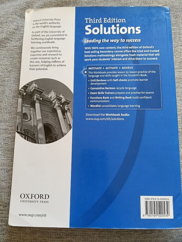 Solutions 3rd Edition Advanced. Workbook