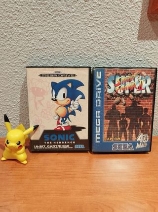 Sonic & Street Fighter II Mega Drive