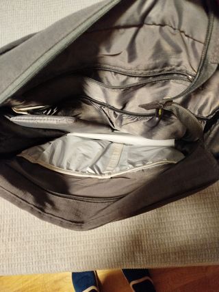 Bolso / Bandolera Columbia gris y verde