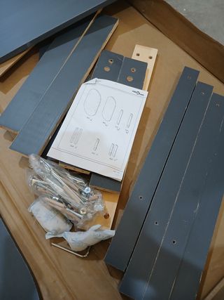 vidaXL Mesa de Centro de Madera Maciza Pino Gris
