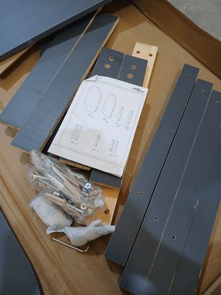 vidaXL Mesa de Centro de Madera Maciza Pino Gris
