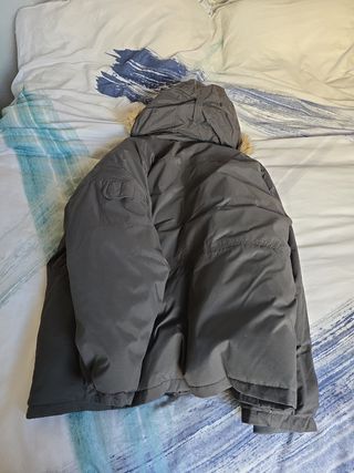 Abrigo de Plumas Columbia Gris Hombre