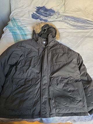 Abrigo de Plumas Columbia Gris Hombre