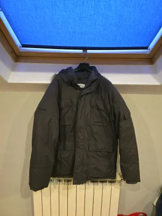 Abrigo de Plumas Columbia Gris Hombre