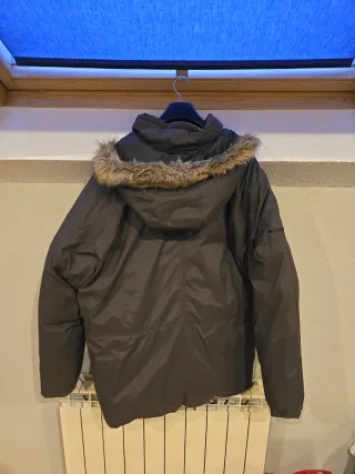 Abrigo de Plumas Columbia Gris Hombre