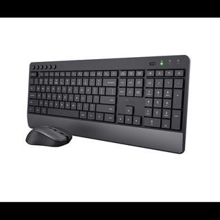 Teclado y Ratón Inalámbricos Negro