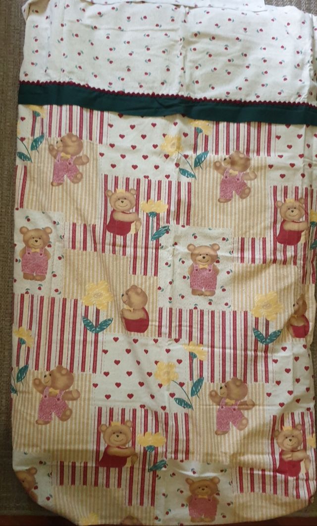 Piumino con copripiumino e federa lettino bimbo