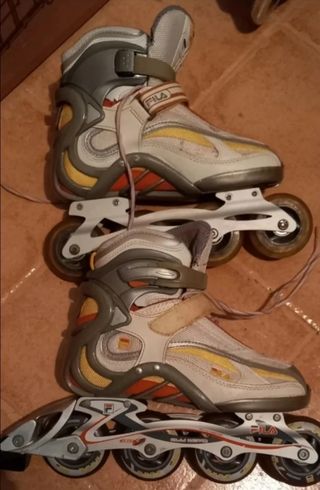 Patines en línea Fila blancos y grises