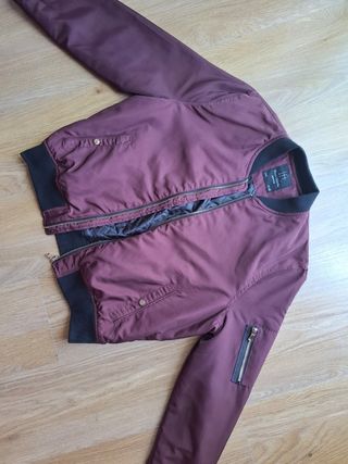 Chaqueta bomber Lefties burdeos talla M