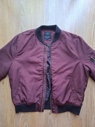 Chaqueta bomber Lefties burdeos talla M