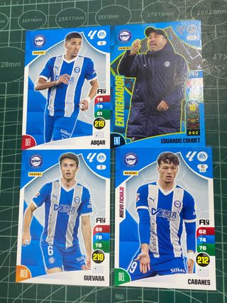 4 Cartas Deportivo Alavés Adrenalyn 24-25