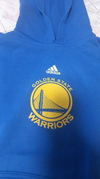 Felpa Adidas Golden State Warriors Blu