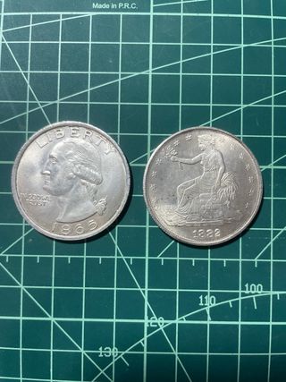 Monete americane Dollaro e Trade Dollar