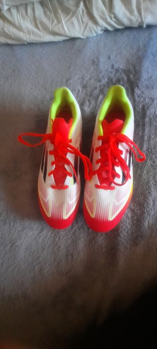 Zapatillas Adidas Fútbol Rojas Blancas