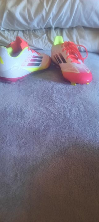 Zapatillas Adidas Fútbol Rojas Blancas