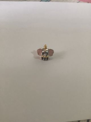 Charm Dumbo Rosa Plata y Oro