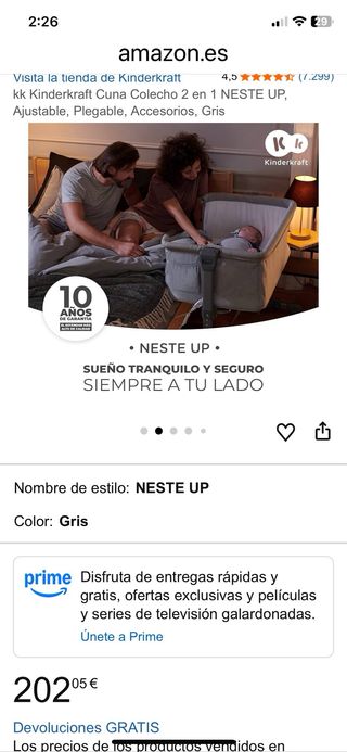 Minicuna colecho Moisés